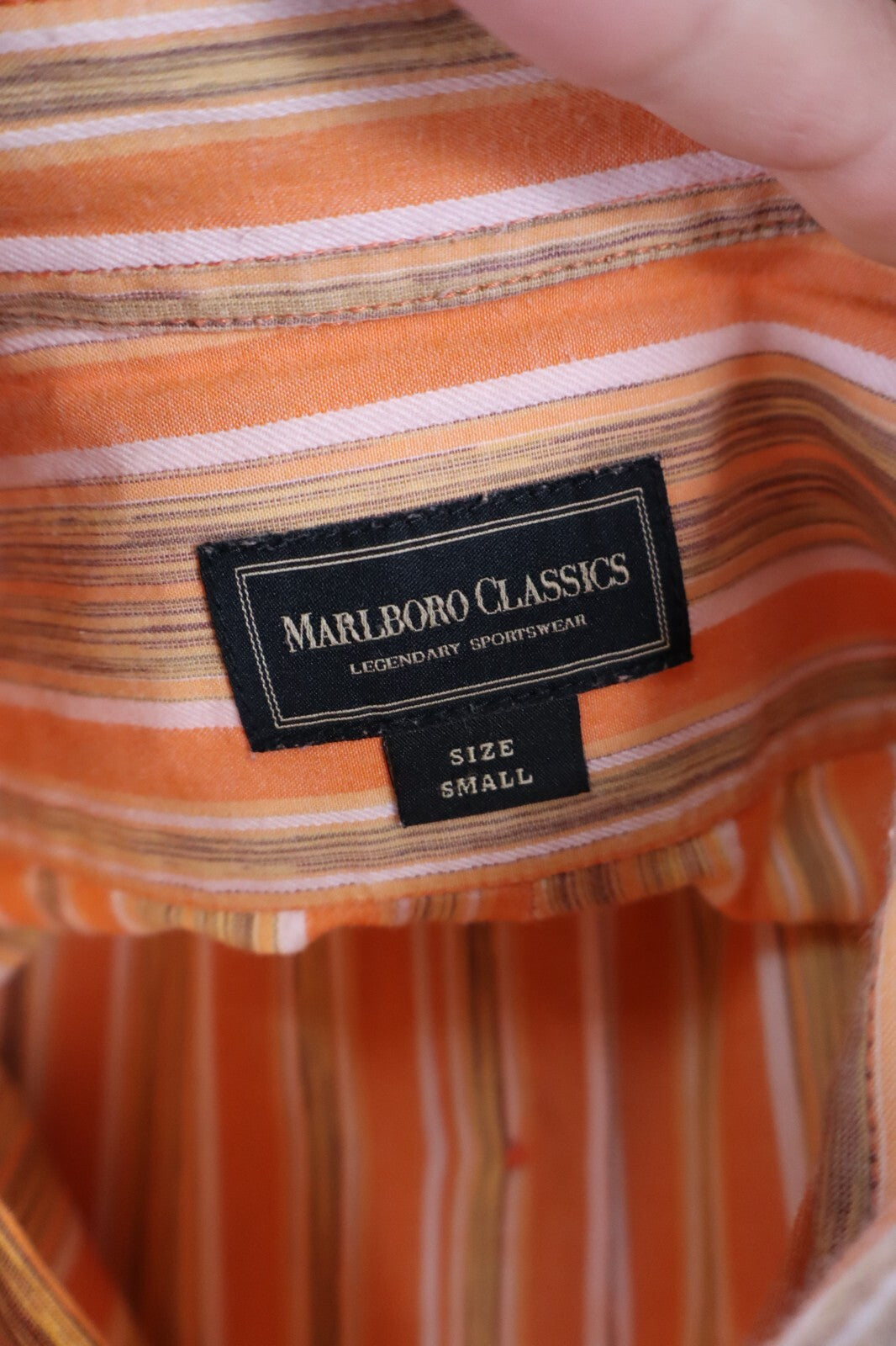 MARLBORO CLASSICS CAMICIA UOMO TG. S MAN CASUAL VINTAGE SHIRT COTONE COTTON