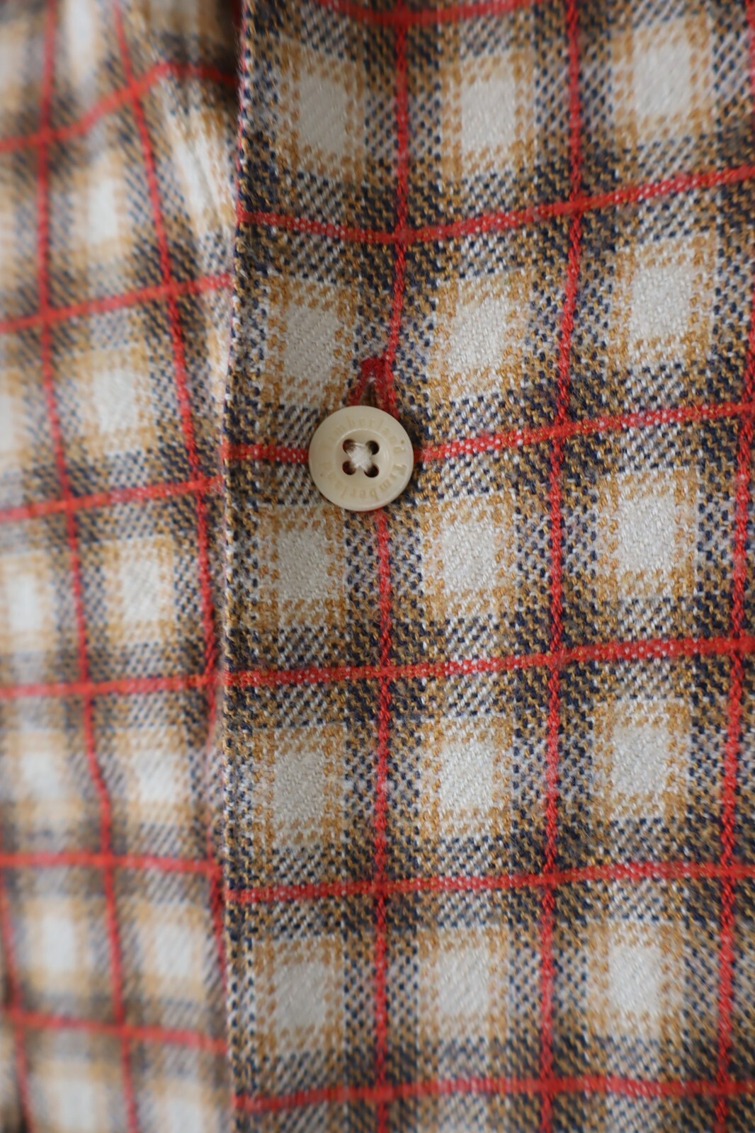 TIMBERLAND CAMICIA UOMO TG. L MAN CASUAL VINTAGE SHIRT COTONE COTTON LANA WOOL