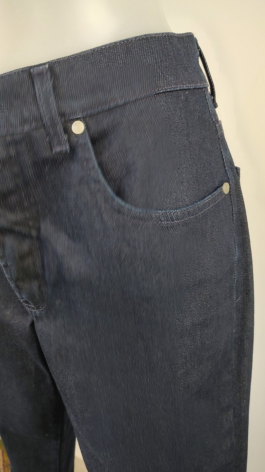 TRUSSARDI PANTALONE DONNA CASUAL 48 WOMAN VINTAGE PANTS DENIM VINTAGE
