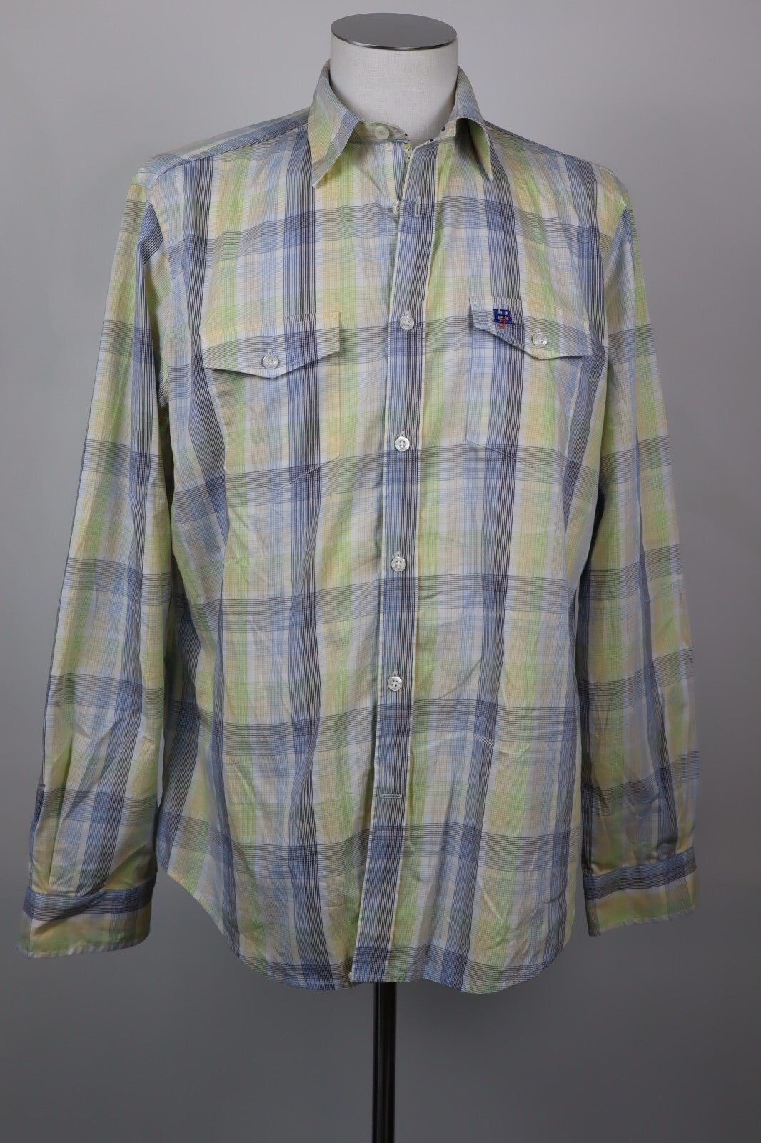 HARMONT & BLAINE JEANS CAMICIA UOMO Tg XL MAN SHIRT VINTAGE SPORT CASUAL