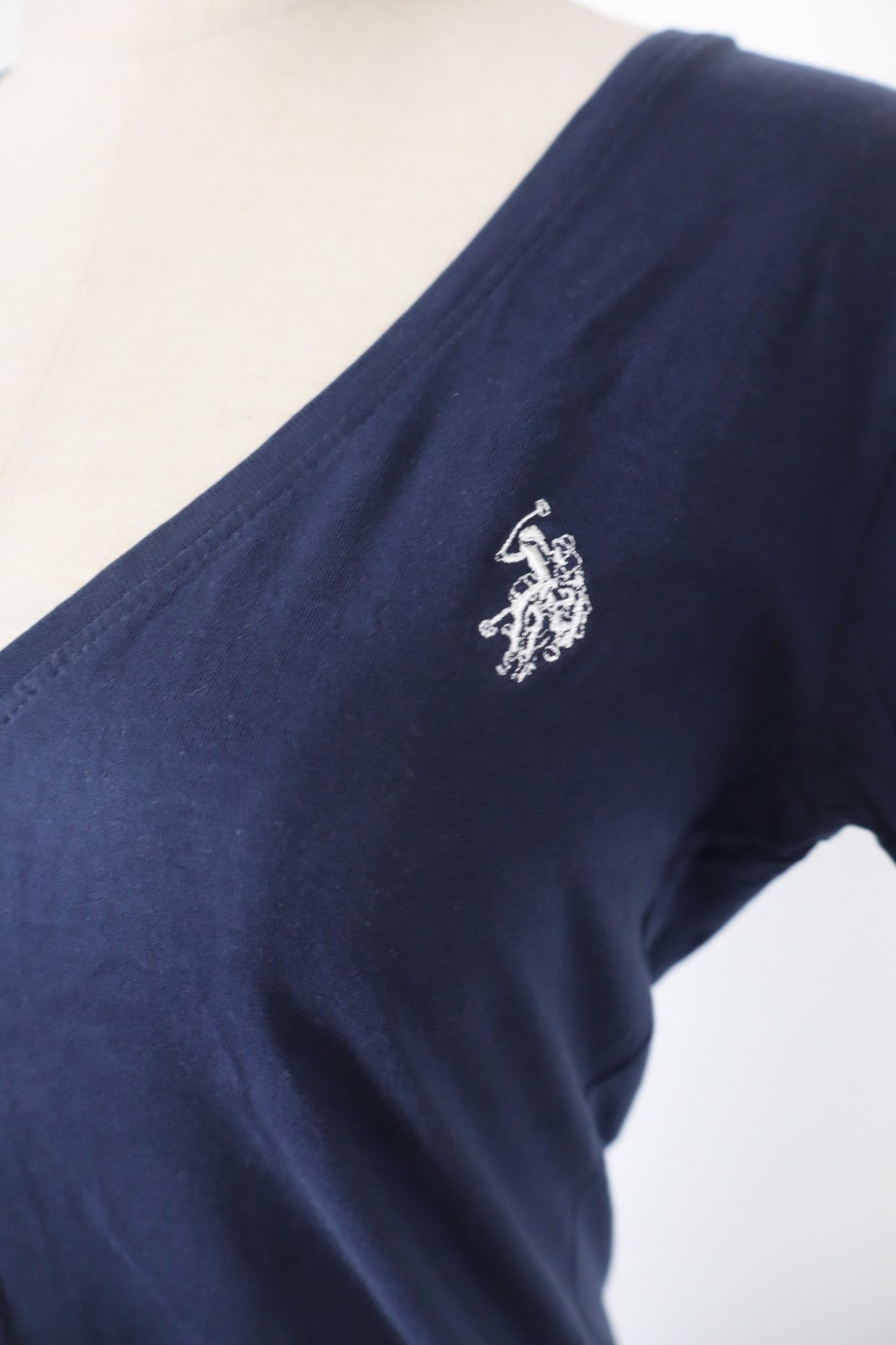 US POLO ASSN MAGLIA DONNA TG. M WOMAN CASUAL VINTAGE T-SHIRT TOP COTONE