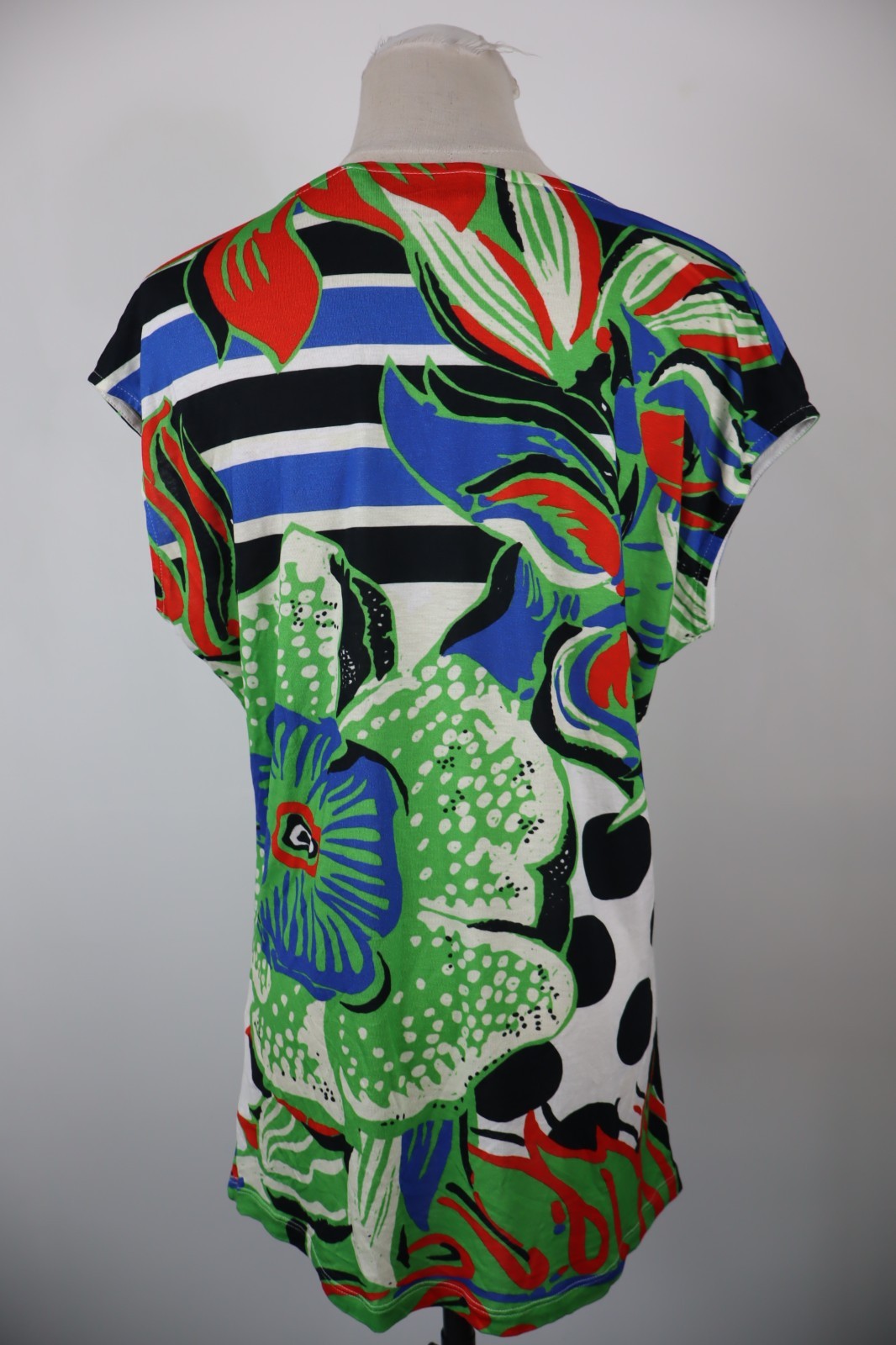 DESIGUAL MAGLIA BLUSA DONNA TG. XL WOMAN CASUAL VINTAGE T-SHIRT  CON TAG