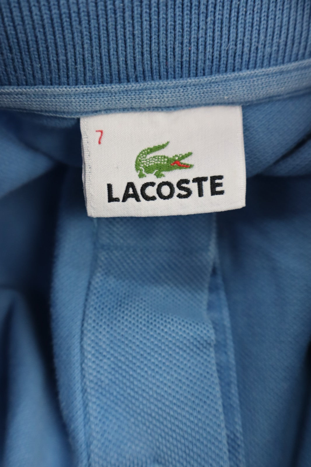 LACOSTE MAGLIA POLO UOMO TG. 7 MAN T-SHIRT CASUAL VINTAGE COTONE COTTON