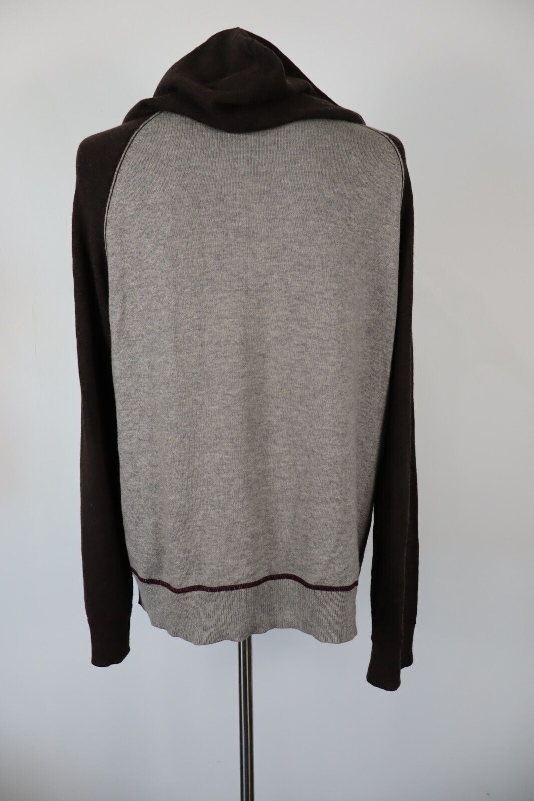 GAP MAGLIONE CON ZIP FELPA VINTAGE UOMO Tg. L MAN SWEATER CASUAL LANA WOOL
