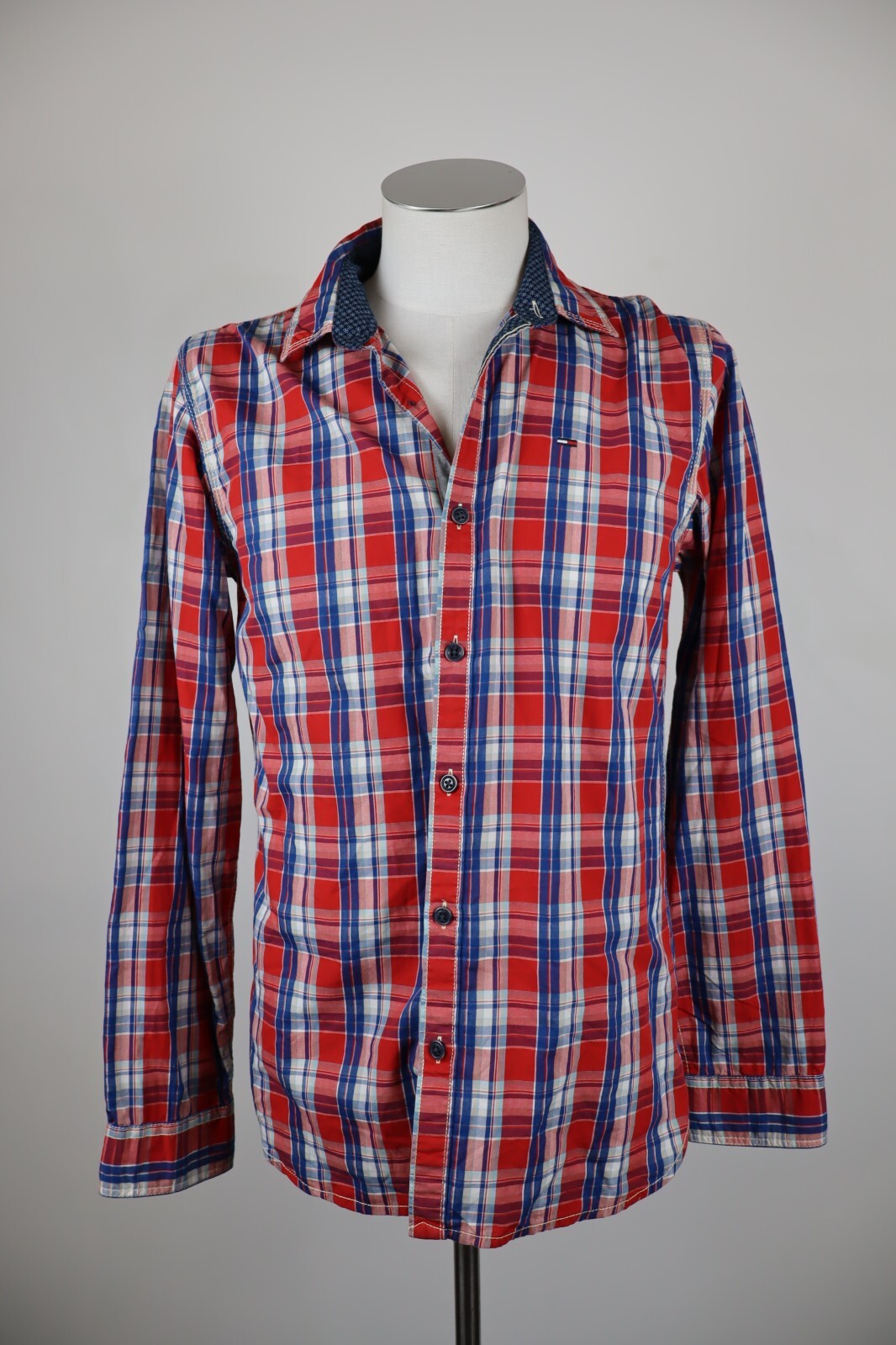 TOMMY HILFIGER CAMICIA UOMO COTONE TG. M MAN CASUAL VINTAGE COTTON SHIRT