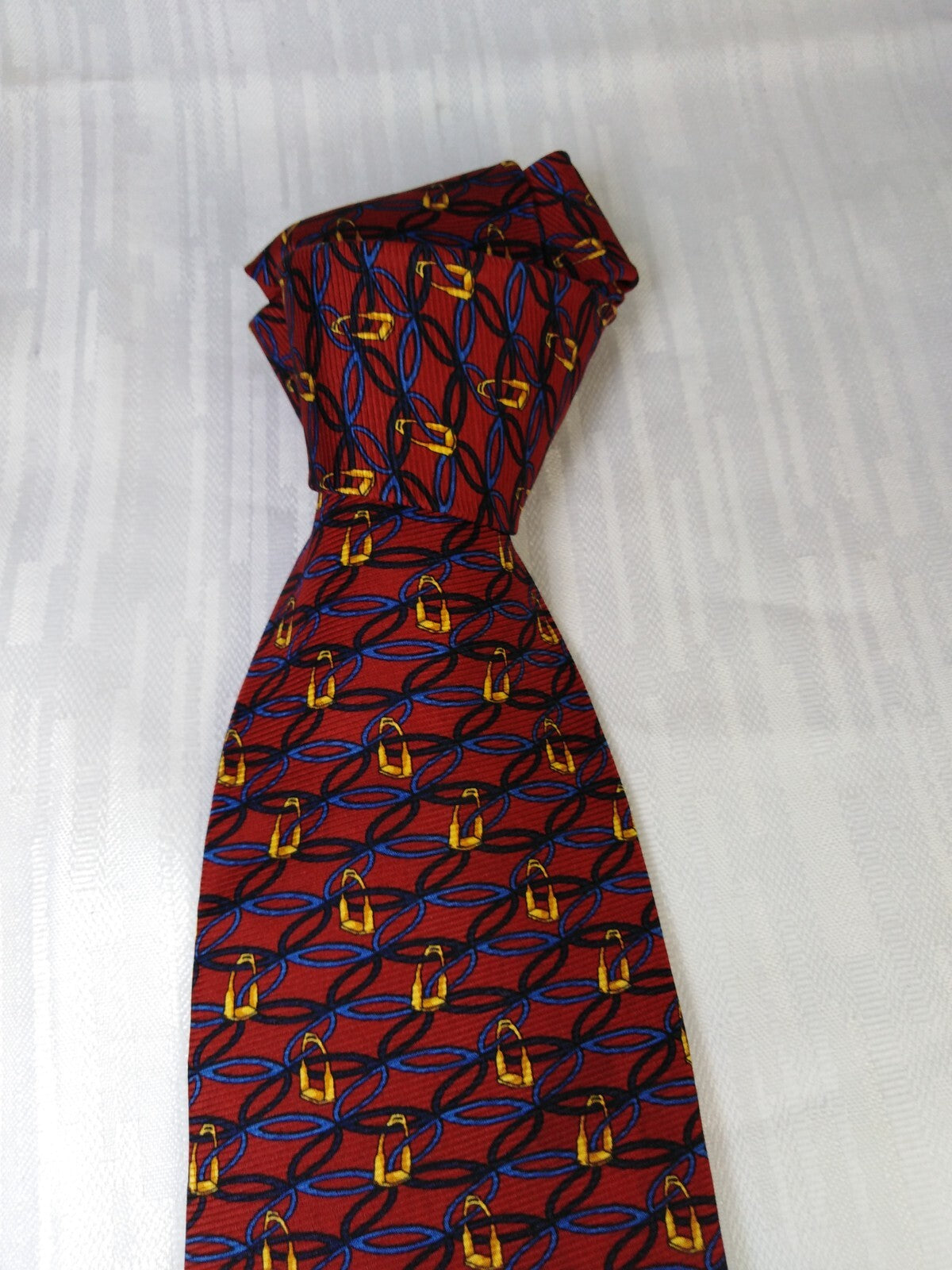 LES COPAINS 100% SETA SILK TIE CRAVATTA NECKTIE ITALY VINTAGE