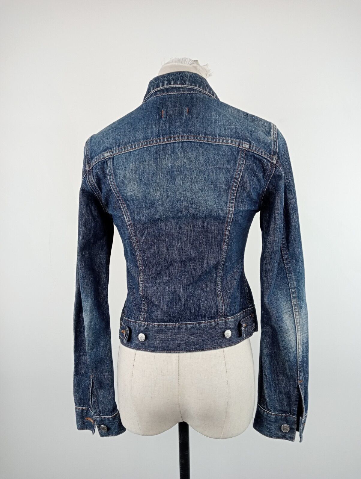 FIORUCCI JEANS GIUBBINO DONNA Tg. S WOMAN CASUAL JACKET COTONE DENIM ITALY