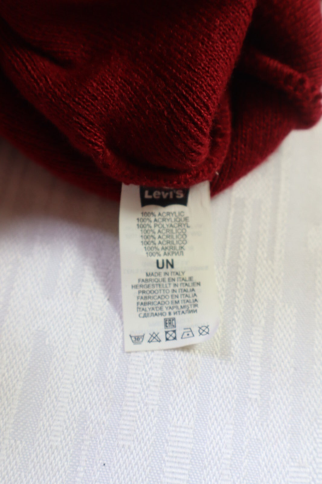 LEVI'S CAPPELLO BERRETTO BEANIEE DONNA UOMO UNISEX TG. UNICA VINTAGE CASUAL