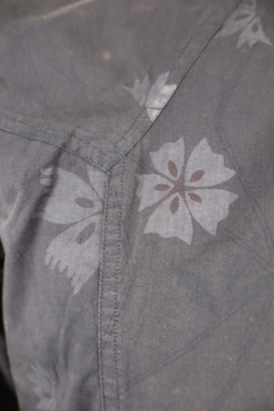 HUGO BOSS CAMICIA COTONE UOMO TG. M MAN CASUAL VINTAGE SHIRT FLOREALE