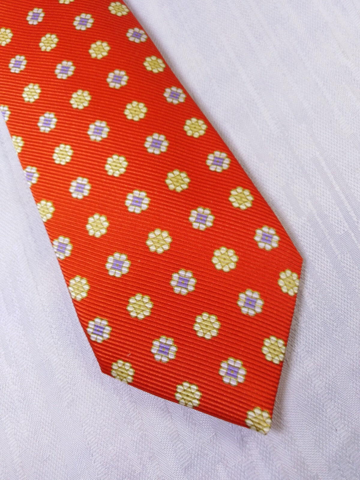 PELLICCIA NAPOLI  100%  SILK TIE SETA CRAVATTA NECKTIE MADE IN ITALY THREE FOLD