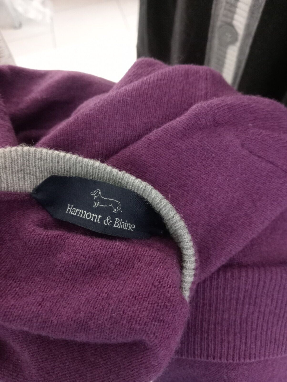 HARMONT & BLAINE MAGLIONE LANA MERINOS CASHMERE UOMO Tg. M MAN SWEATER CASUAL