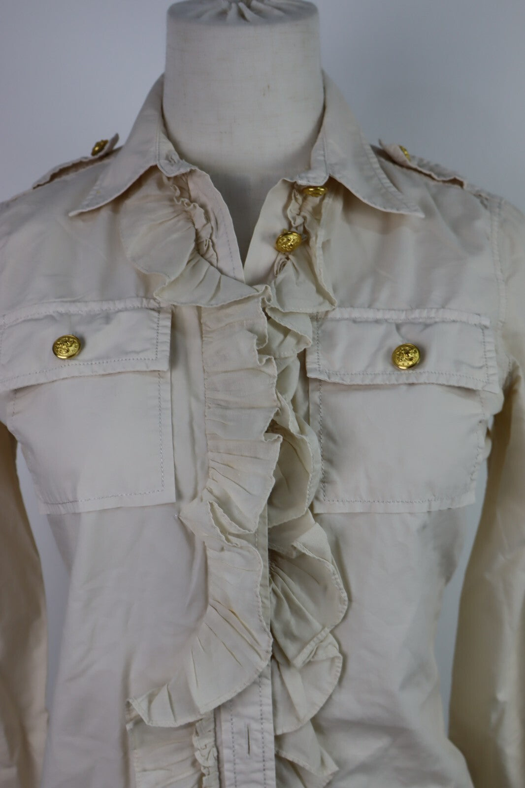 LAUREN RALPH LAUREN CAMICIA DONNA TG. S WOMAN SHIRT CASUAL VINTAGE COTONE