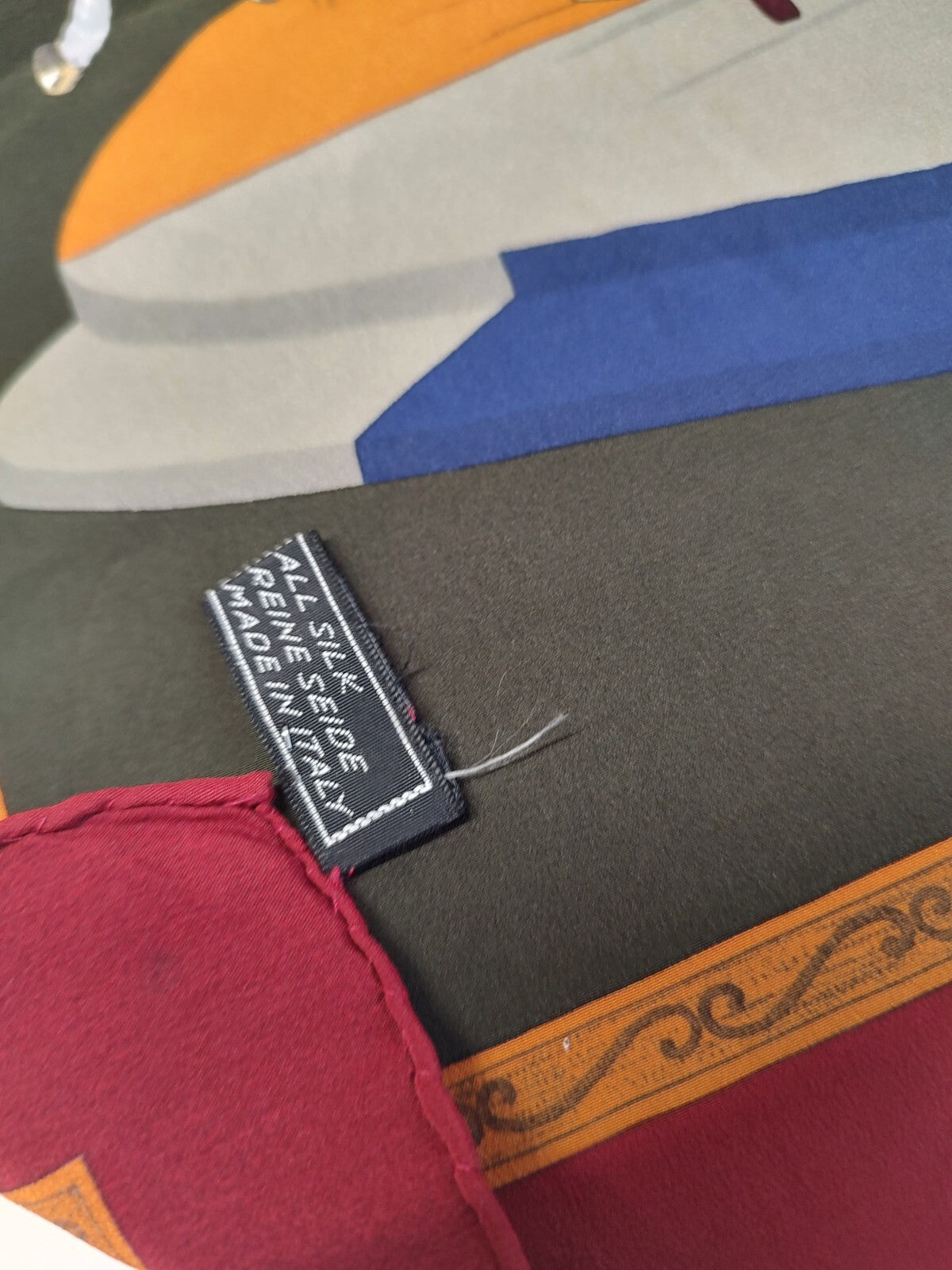 VITALINO PANCALDI FOULARD 100% SILK SETA SCARVES SCARF SQUARE MADE ITALY