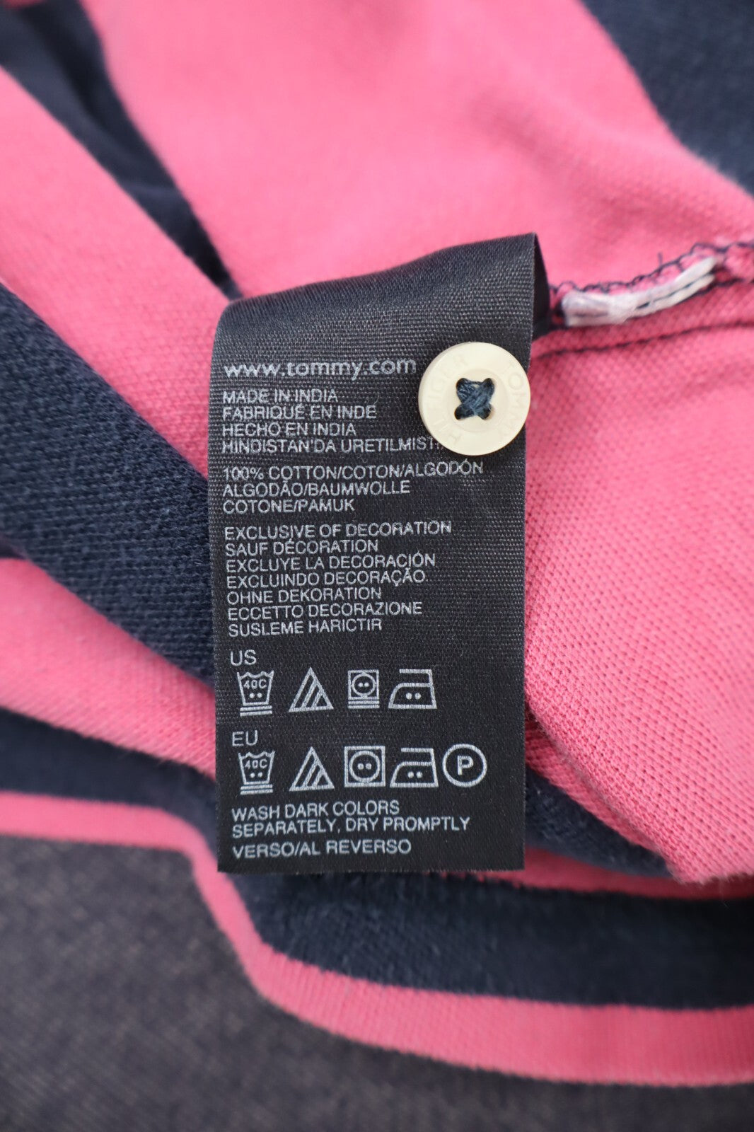 TOMMY HILFIGER POLO MAGLIA UOMO COTONE TG. S MAN COTTON SHIRT CASUAL VINTAGE