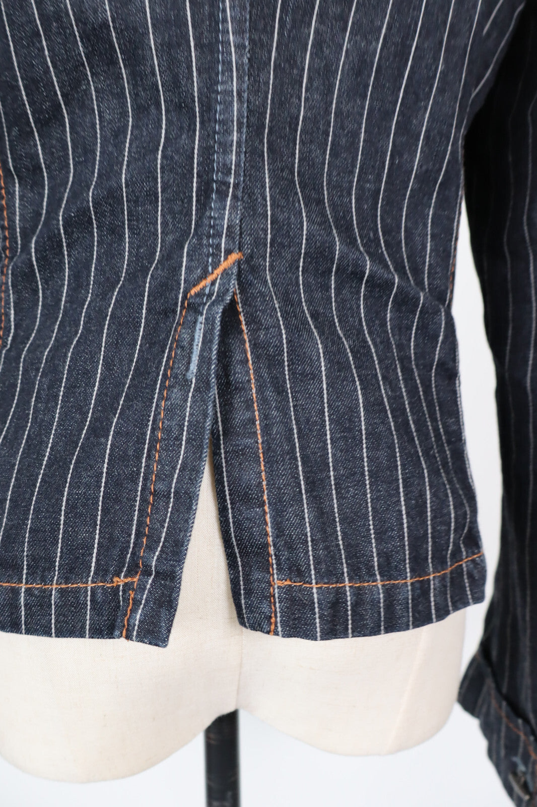 GAS JEANS GIUBBINO DONNA TG 42 MAN GIACCA VINTAGE CLASSIC DENIM GESSATO
