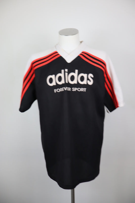 ADIDAS MAGLIA SPORTIVA UOMO  L T-SHIRT MAN VINTAGE CASUAL 3 STRIPES MANICA CORTA