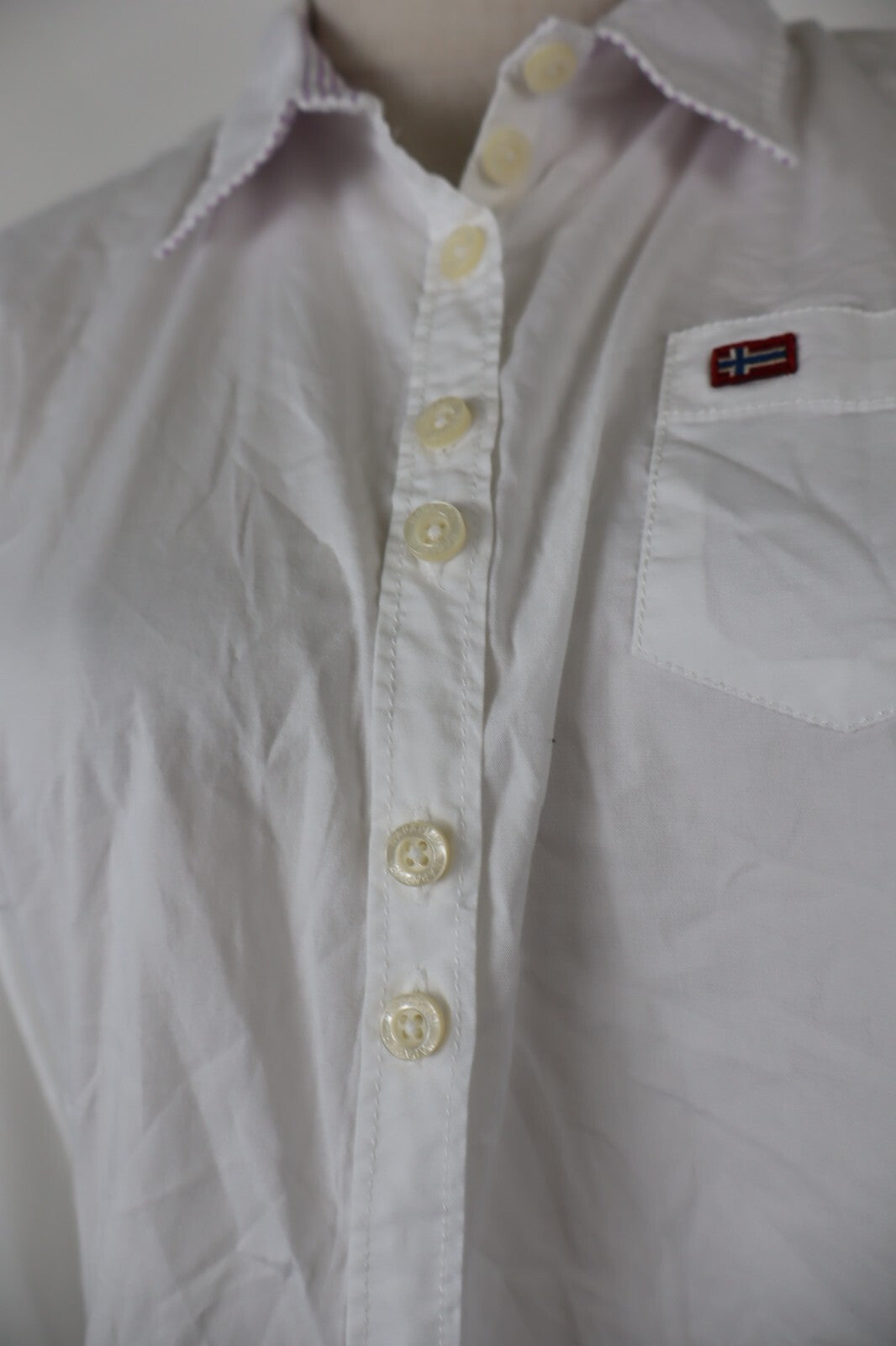 NAPAPIJRI CAMICIA  DONNA TG. L WOMAN SHIRT CASUAL VINTAGE COTONE COTTON
