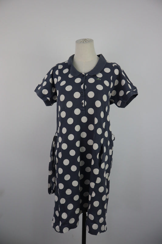 LACOSTE VESTITO POLO DONNA TG. 40 WOMAN CASUAL VINTAGE DRESS COTONE