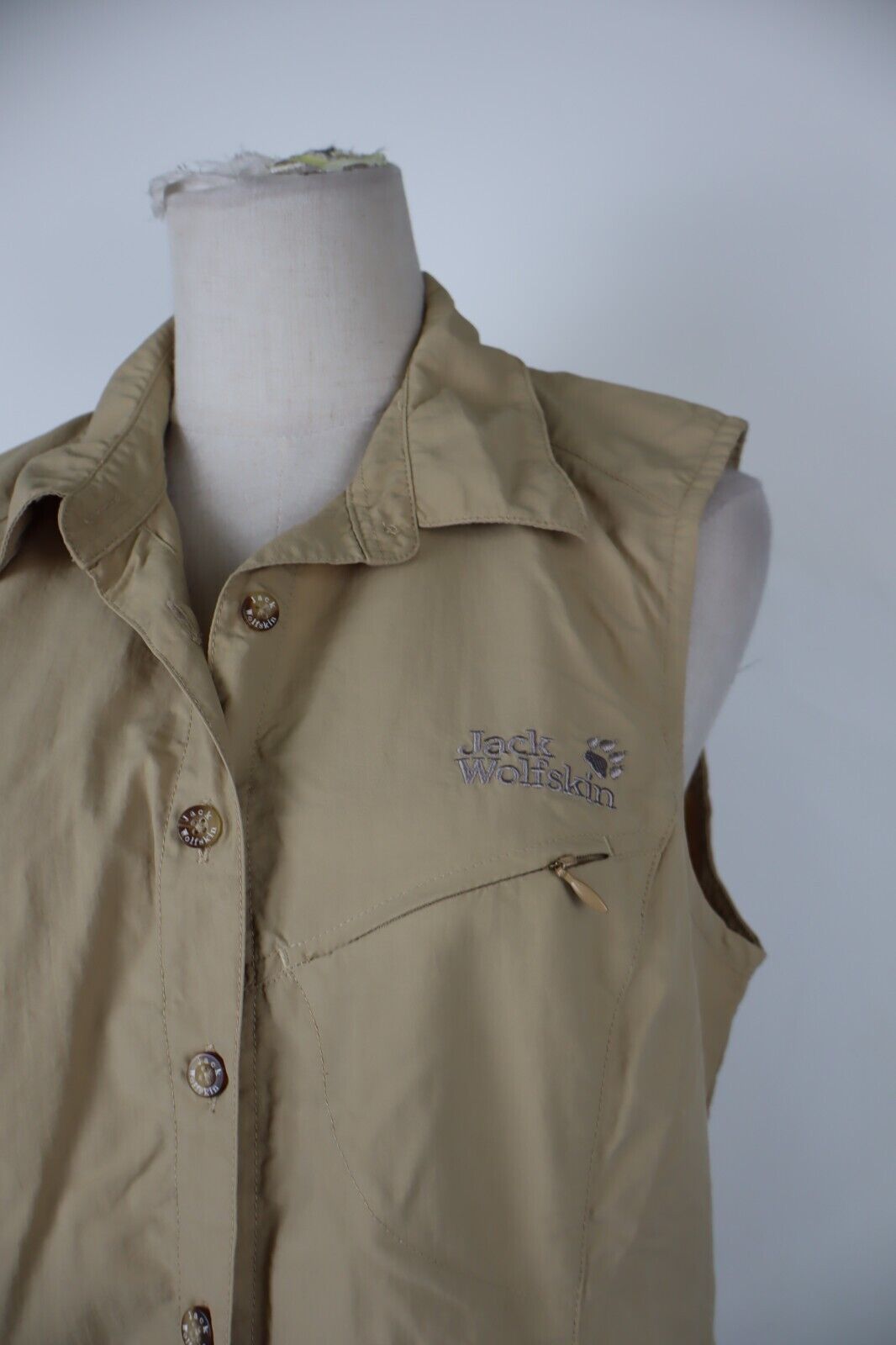 JACK WOLFSKIN VESTITO DONNA TG. 40 WOMAN CASUAL VINTAGE DRESS ABITO COTONE