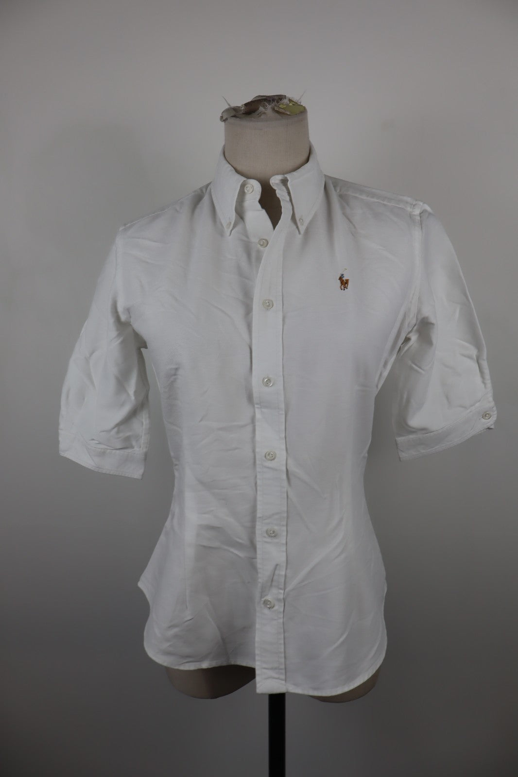 RALPH LAUREN CAMICIA DONNA TG 6 WOMAN SHIRT CASUAL VINTAGE COTONE COTTON LOGO