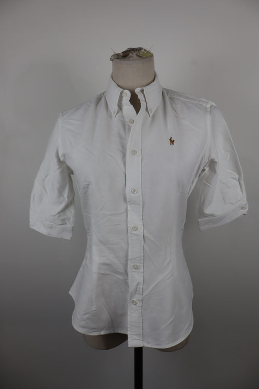 RALPH LAUREN CAMICIA DONNA TG 6 WOMAN SHIRT CASUAL VINTAGE COTONE COTTON LOGO