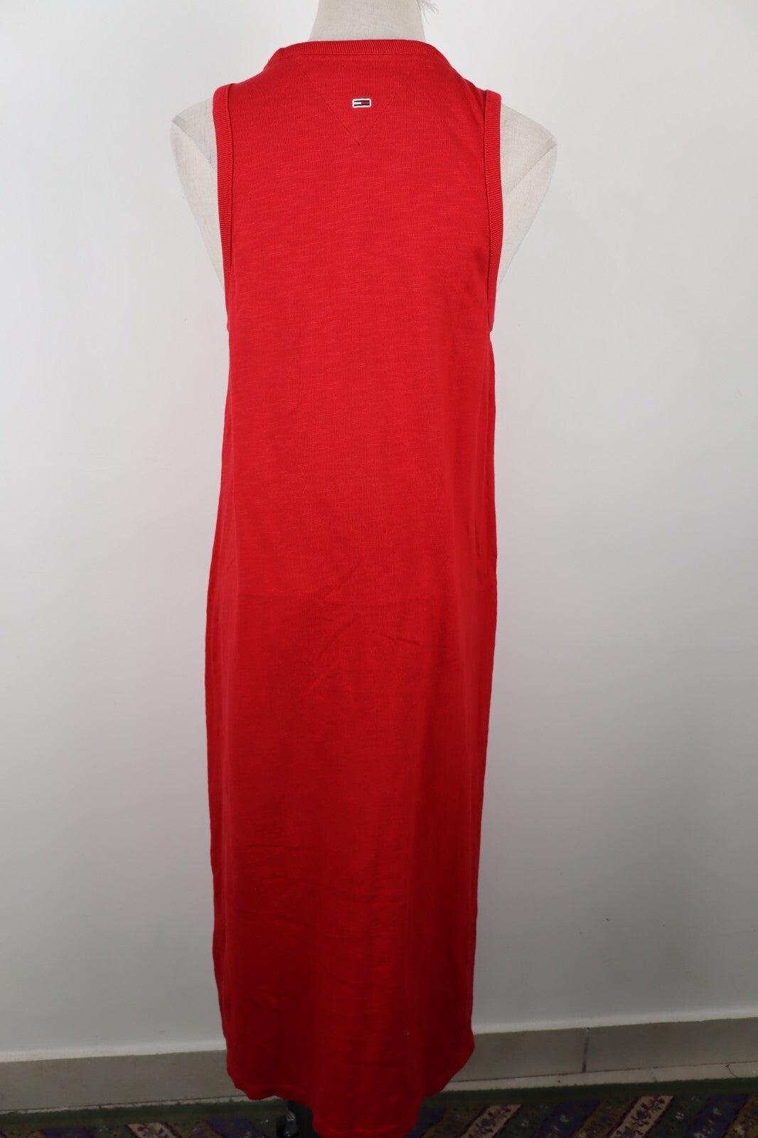 TOMMY HILFIGER JEANS VESTITO DONNA TG. L WOMAN CASUAL VINTAGE DRESS  COTONE