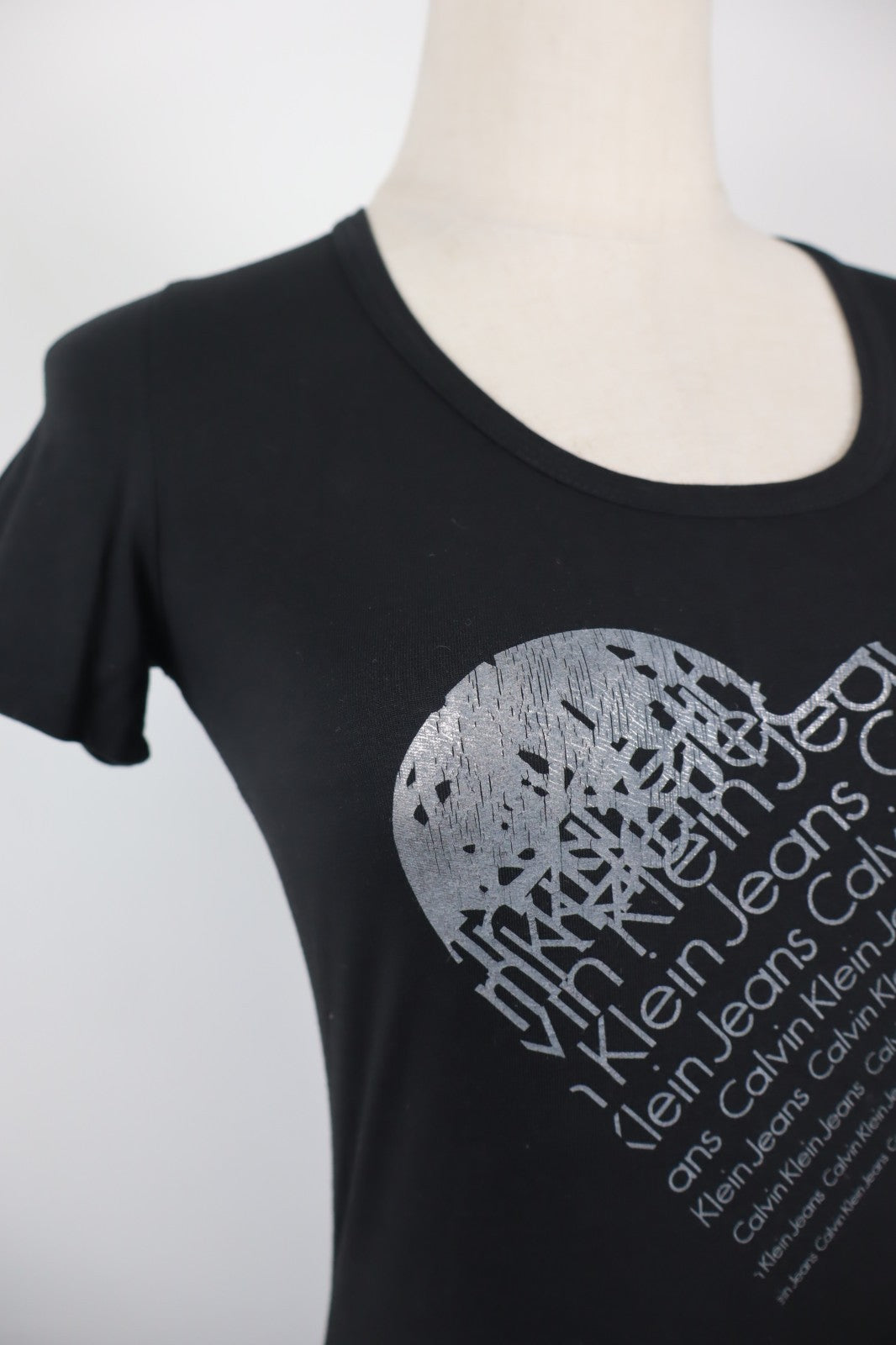 CALVIN KLEIN JEANS MAGLIA DONNA TG. M WOMAN CASUAL VINTAGE T- SHIRT COTONE