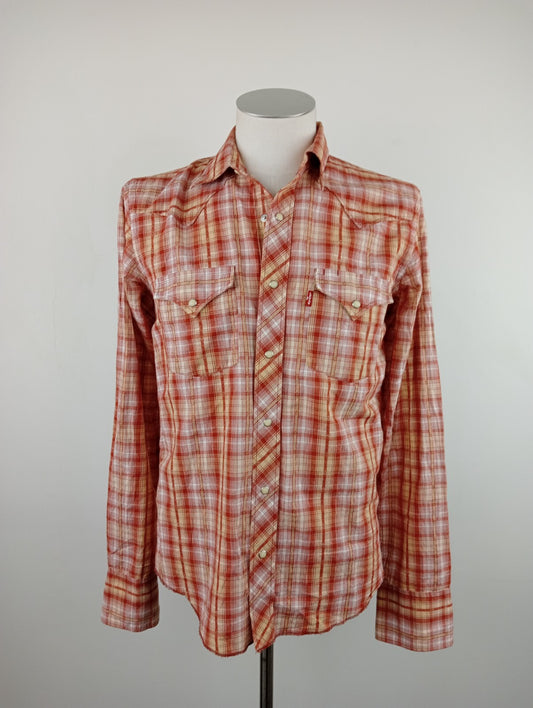LEVI'S RED TAB CAMICIA UOMO COTONE COTTON S MAN CASUAL VINTAGE SHIRT ITALY