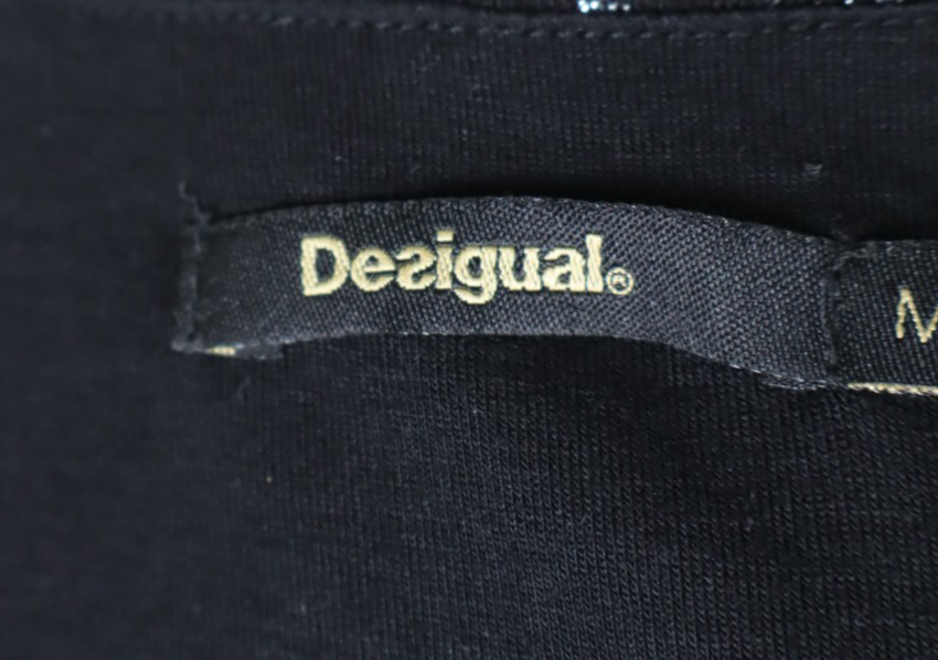 DESIGUAL VESTITO DONNA TG. M WOMAN CASUAL VINTAGE DRESS ABITO