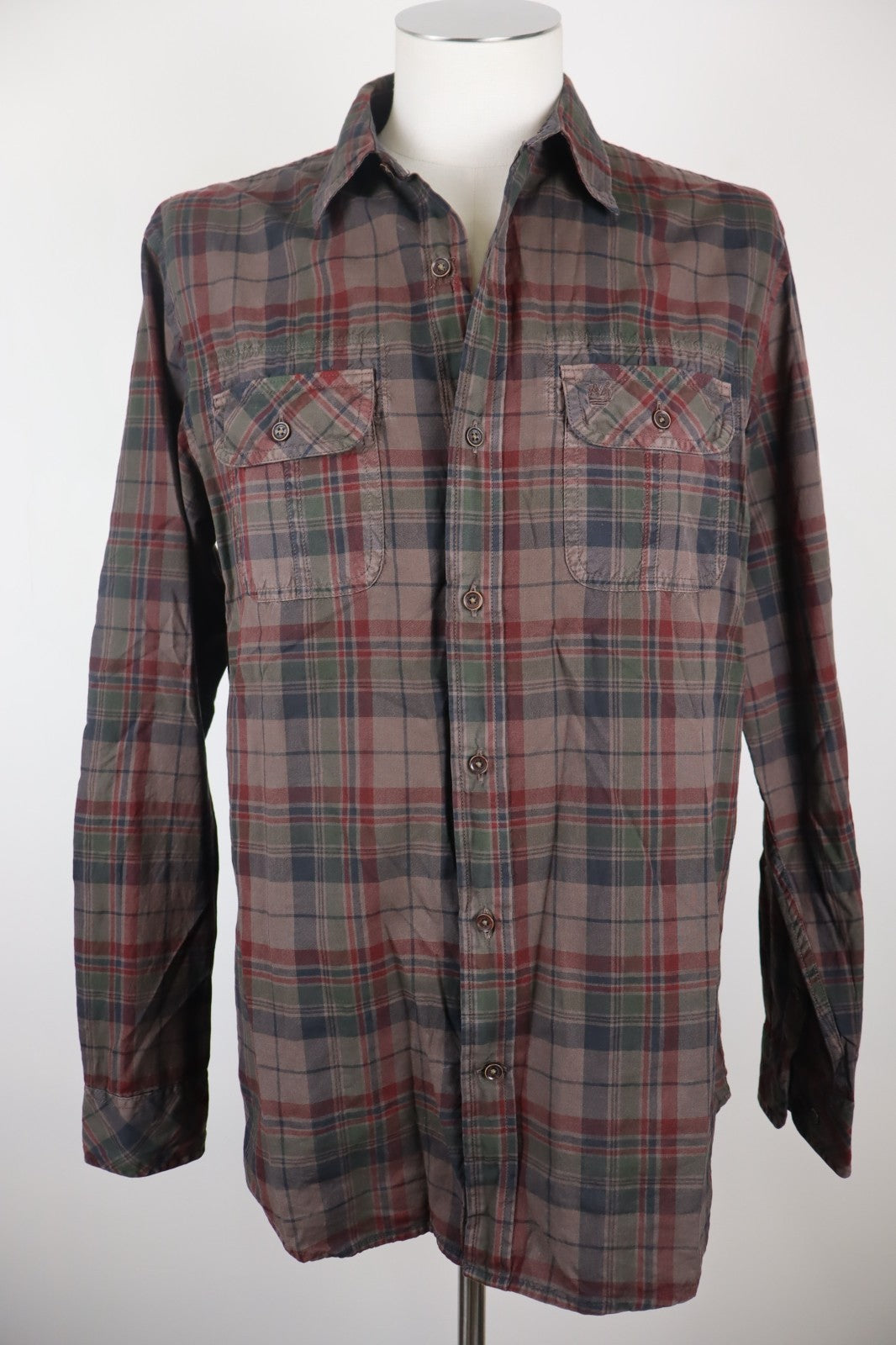 TIMBERLAND CAMICIA UOMO TG. M SLIM FIT MAN CASUAL VINTAGE SHIRT COTONE COTTON