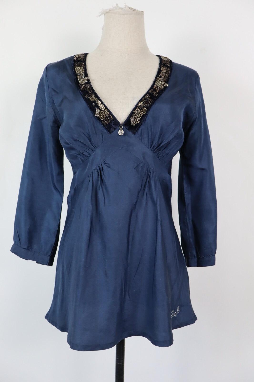 LIU JO JEANS MAGLIA BLUSA DONNA TG. S WOMAN CASUAL VINTAGE T-SHIRT TOP SETA