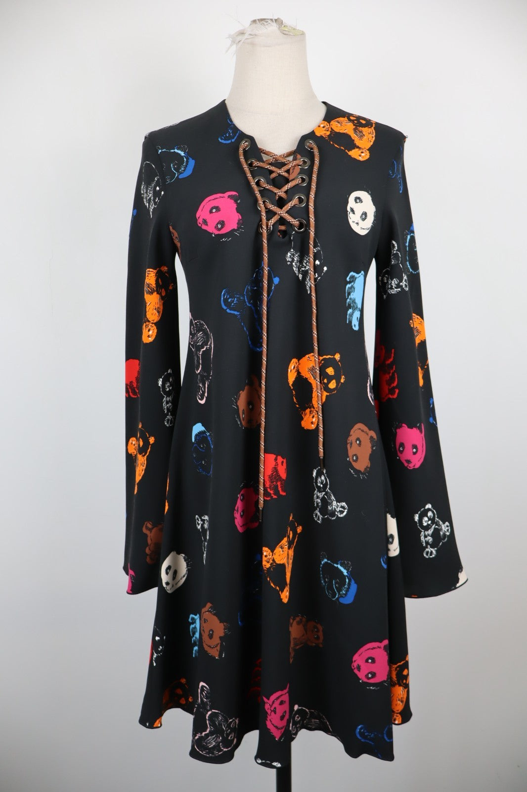 SPORTMAX CODE VESTITO ABITO DONNA TG. 38 WOMAN CASUAL VINTAGE DRESS ANIMALIER