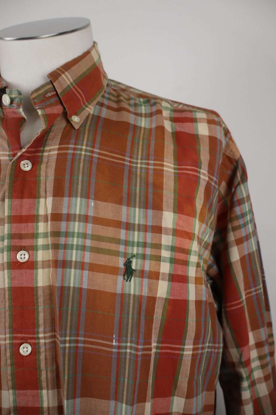 POLO RALPH LAUREN CAMICIA UOMO COTONE TG L MAN CASUAL VINTAGE COTTON SHIRT LOGO