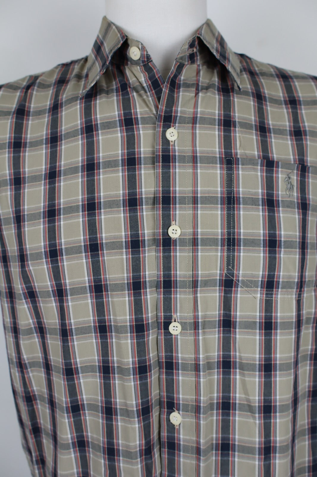RALPH LAUREN CAMICIA UOMO COTONE TG. M MAN CASUAL VINTAGE COTTON SHIRT
