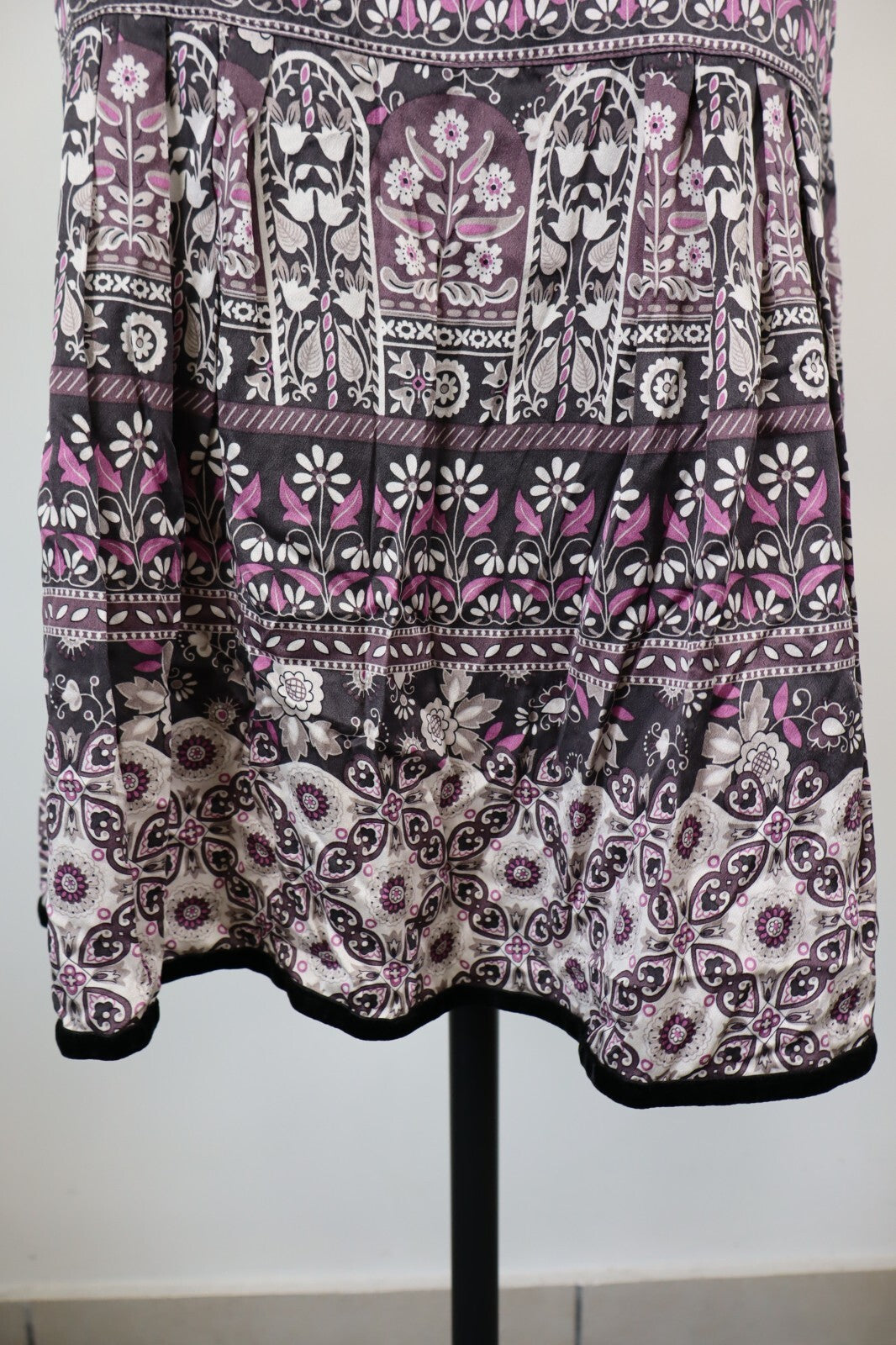 LIU JO VESTITO DONNA TG. 44 WOMAN CASUAL VINTAGE DRESS ABITO SETA CERNIERA BLUSA
