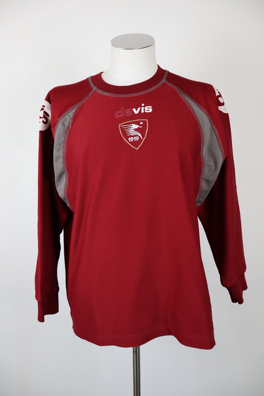 DEVIS SALERNITANA FELPA MAGLIA SPORT CALCIO SOCCER UOMO Tg XL VINTAGE JACKET