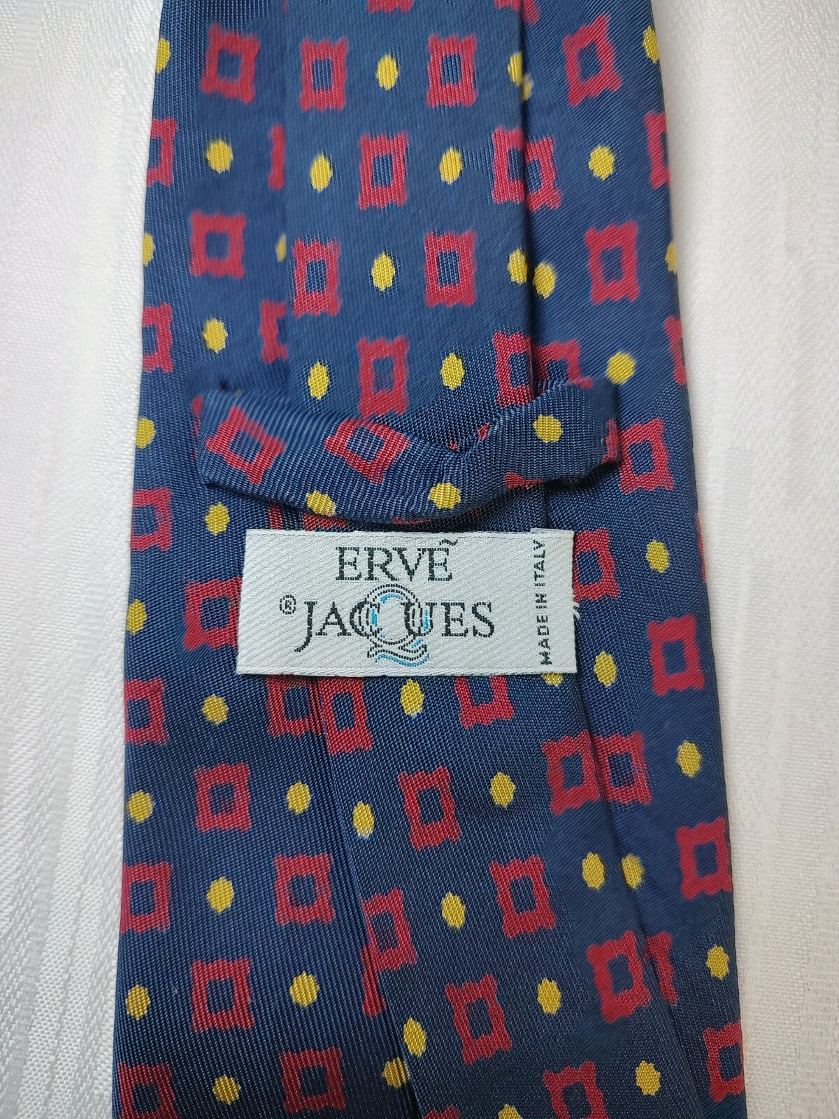ERVE JACQUES 100% SILK TIE SETA CRAVATTA NECKTIE MADE IN ITALY CLASSIC