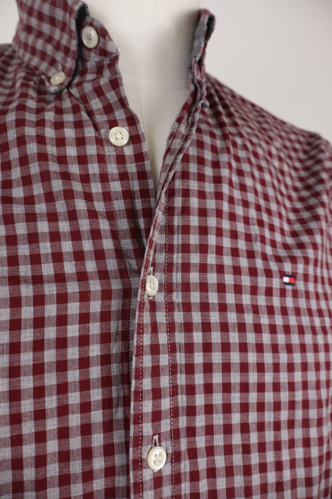TOMMY HILFIGER CAMICIA UOMO COTONE TG. S MAN CASUAL VINTAGE SHIRT COTTON LOGO
