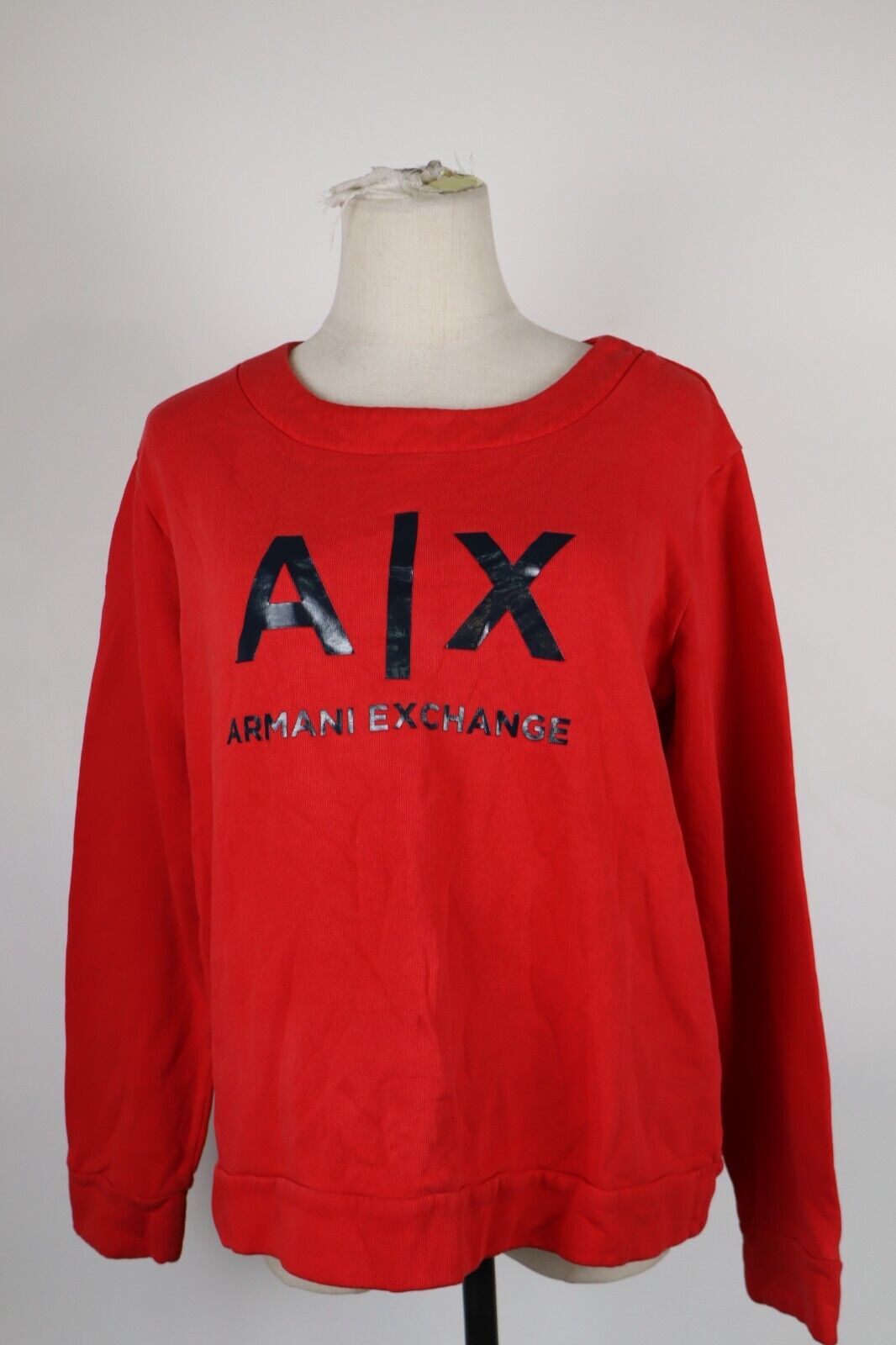 ARMANI EXCHANGE FELPA DONNA Tg L WOMEN CASUAL SPORT SWEATSHIRT