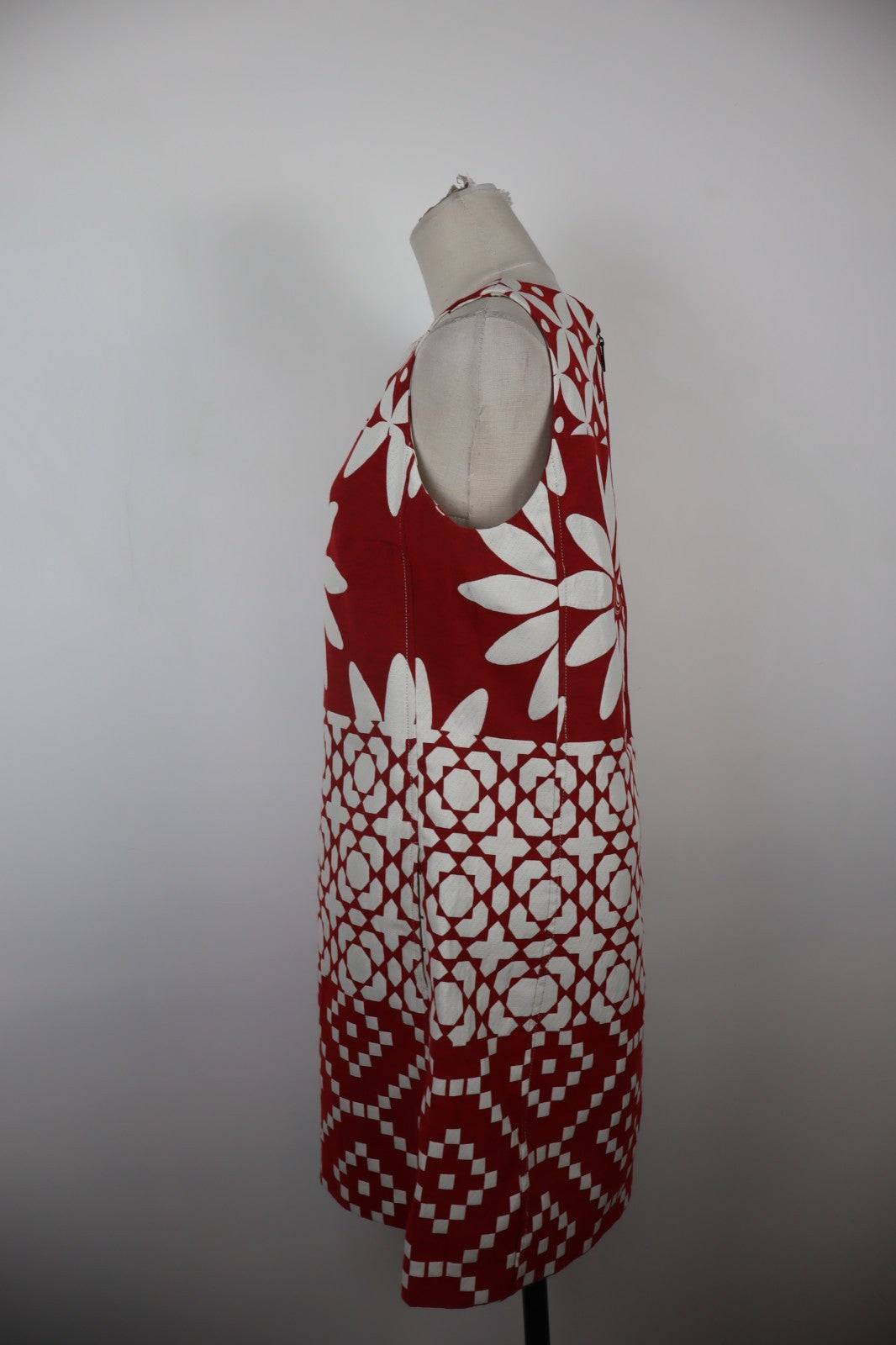 DESIGUAL VESTITO DONNA TG. 40 WOMAN CASUAL VINTAGE DRESS ABITO CERNIERA LOGO