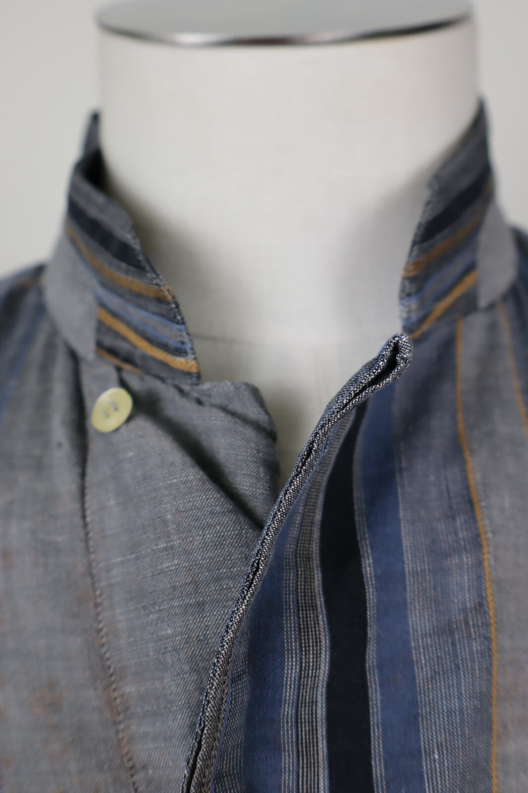 AUSTRALIAN L'ALPINA CAMICIA UOMO COTONE LINO TG. 52 MAN CASUAL VINTAGE SHIRT