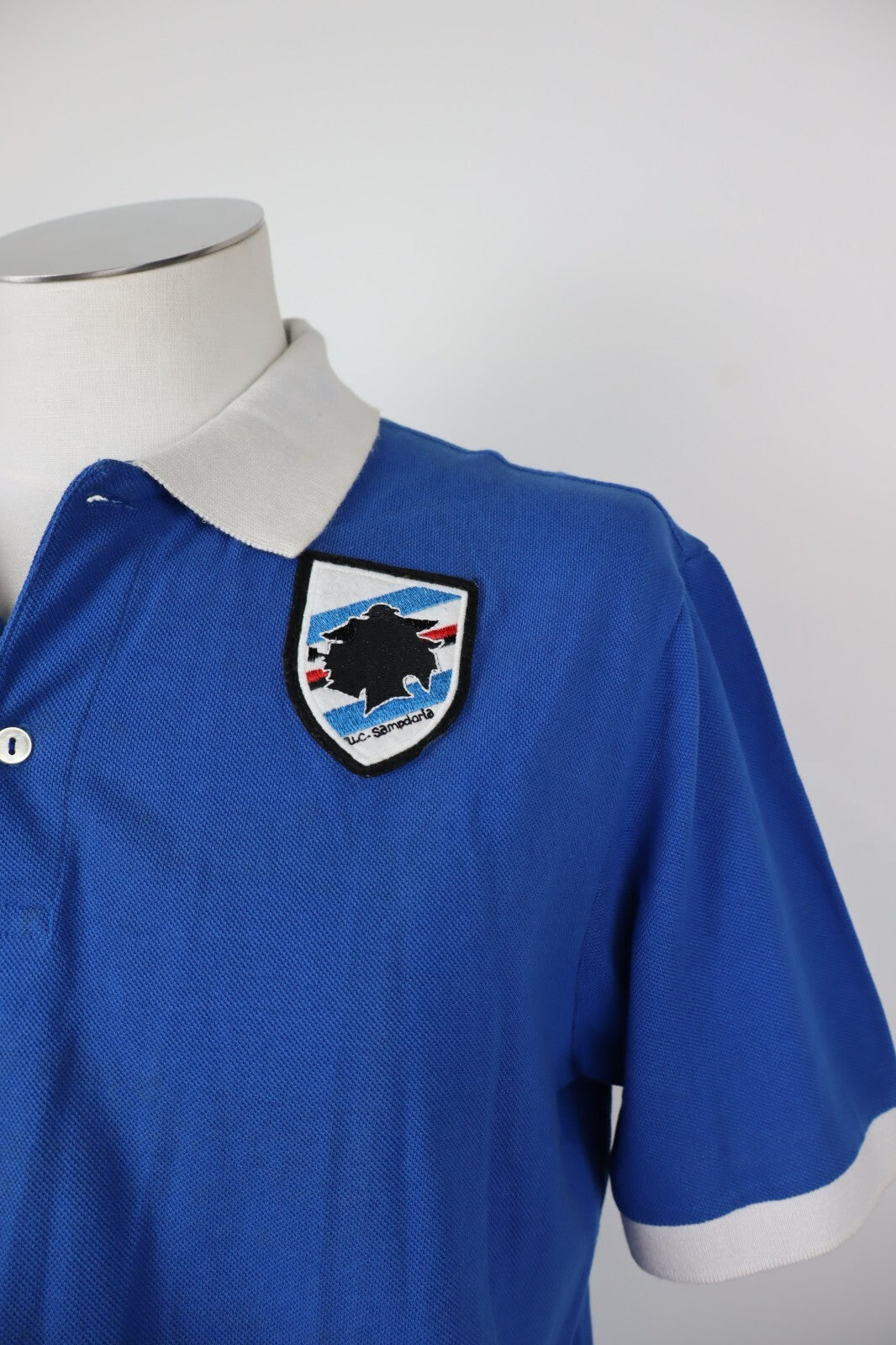 KAPPA SAMPDORIA MAGLIA POLO CALCIO UOMO TG L SOCCER SHIRT SPORT MAN
