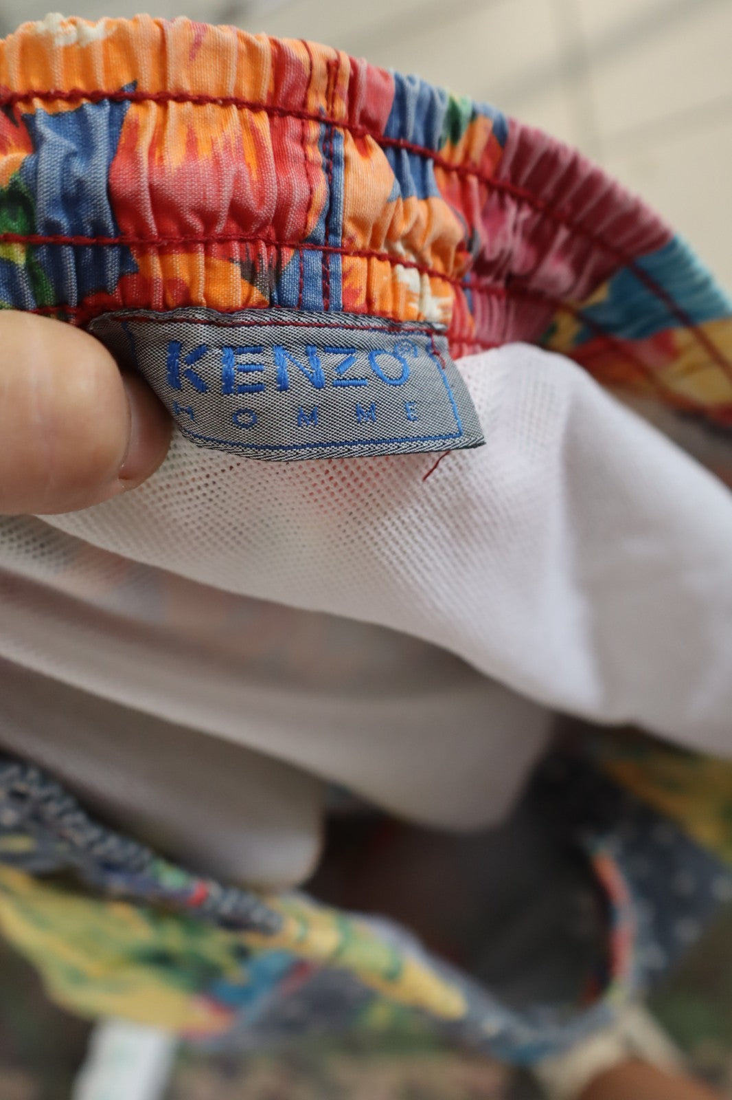 KENZO PARIS COSTUME PANTALONCINO MARE UOMO TG M MEN SWIMSUIT VINTAGE CASUAL