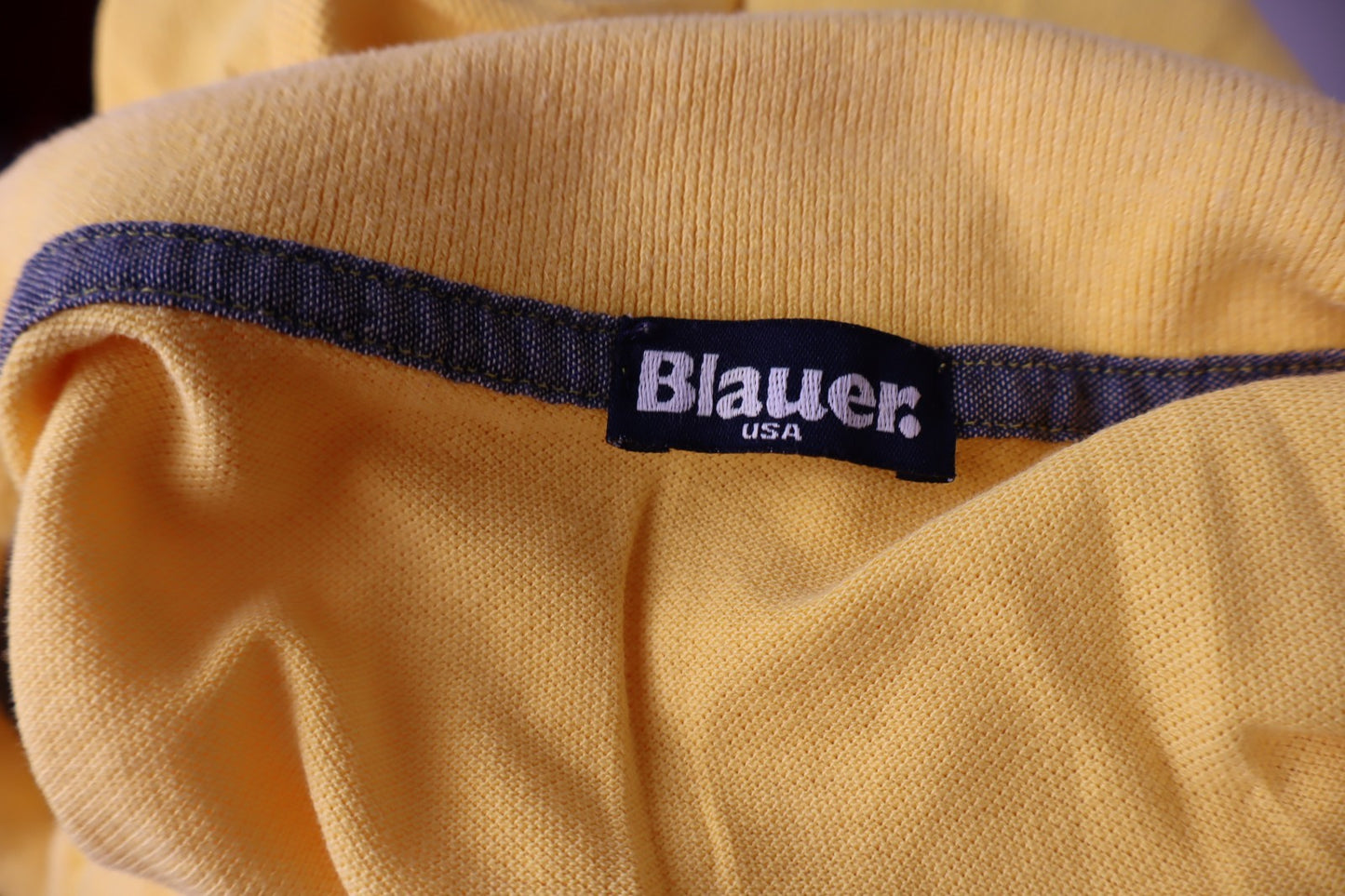 BLAUER USA POLO MAGLIA UOMO COTONE TG M MAN COTTON T-SHIRT CASUAL VINTAGE LOGO