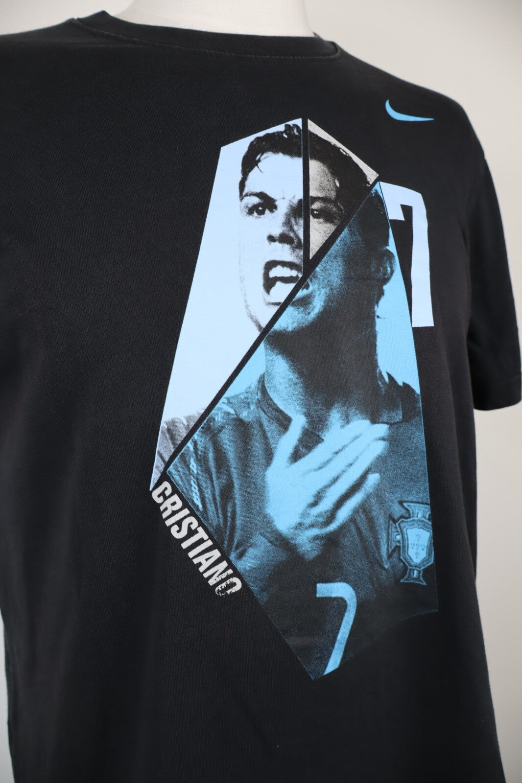 NIKE MAGLIA UOMO TG L SLIM FIT MAN  T-SHIRT CASUAL VINTAGE COTONE COTTON CR7