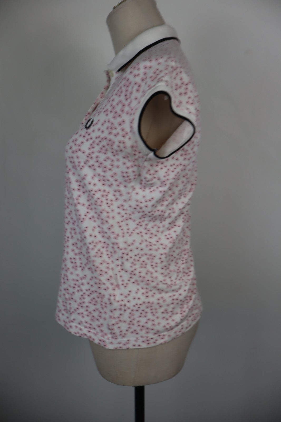 FRED PERRY POLO MAGLIA DONNA COTONE TG. L WOMAN COTTON SHIRT CASUAL VINTAGE
