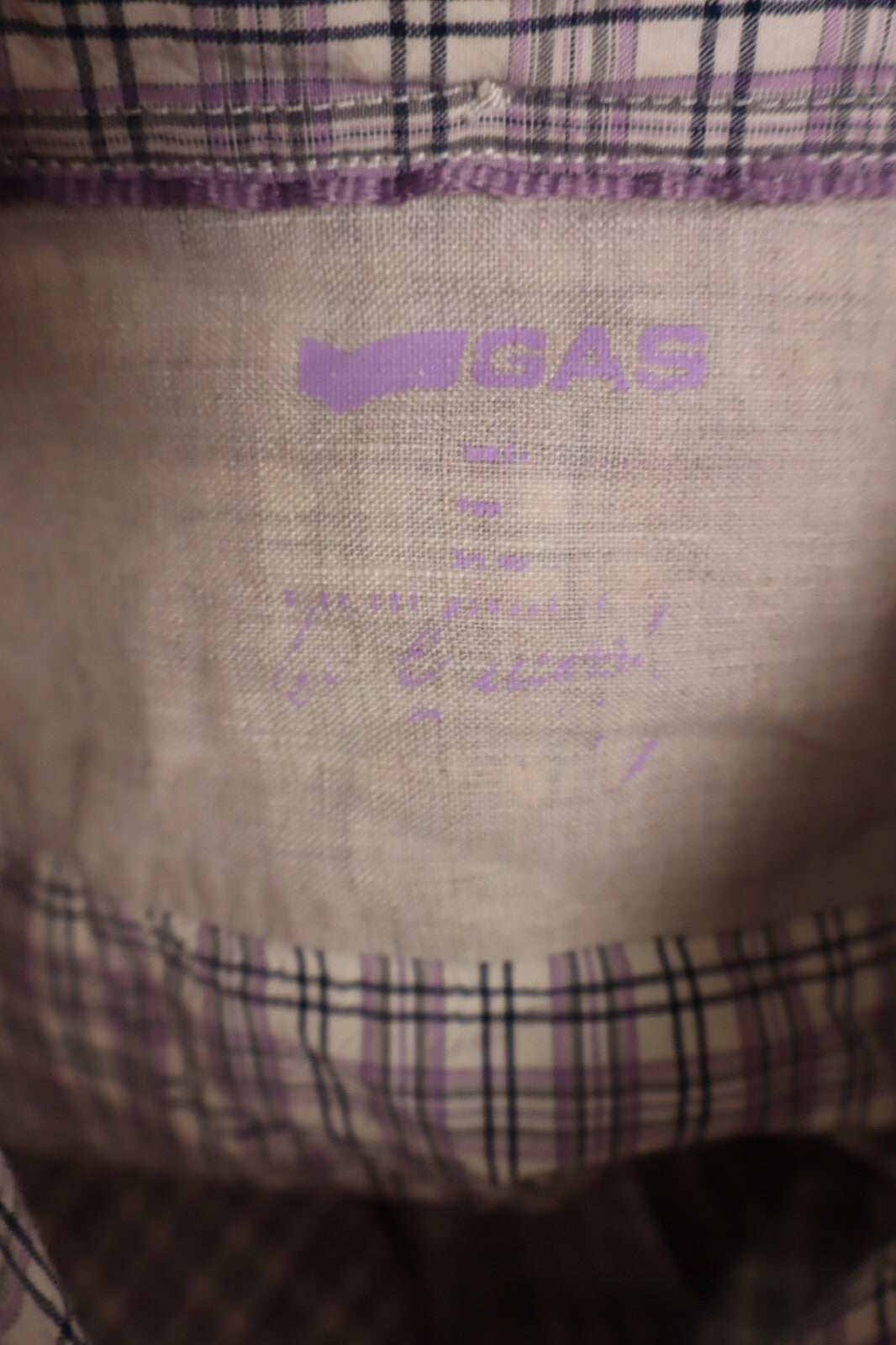 GAS CAMICIA UOMO TG. M MAN CASUAL COTONE VINTAGE SHIRT