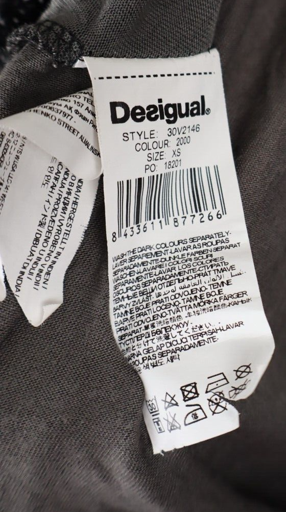 DESIGUAL VESTITO DONNA TG. XS WOMAN CASUAL VINTAGE DRESS ABITO