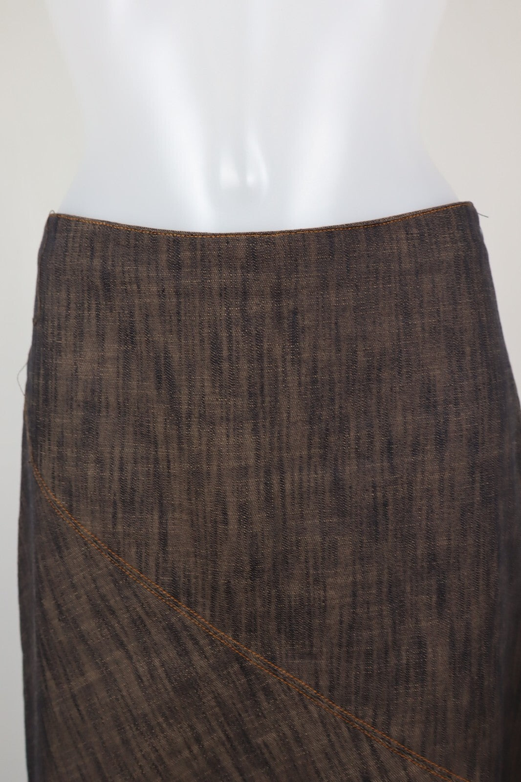 TRUSSARDI JEANS GONNA DONNA WOMAN SKIRT Tg. 40 CASUAL VINTAGE COTONE