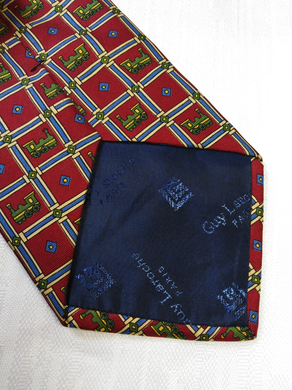 GUY LAROCHE 100% SILK TIE SETA CRAVATTA NECKTIE MADE IN ITALY CLASSIC